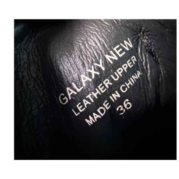 ASH Sneaker Boot Studded Galaxy Chain Women's EU 36 US 5.5-6 M Black Leather Zip - Picture 8 of 14